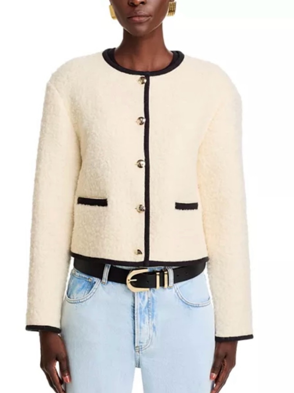 Anine Bing Logan Bouclé Jacket. Size XS